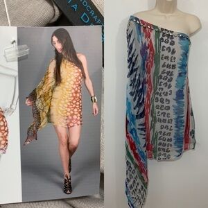 Cecilia de bucourt silk animal print mini dress S